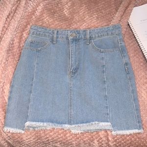 Light Wash Denim Skirt- M